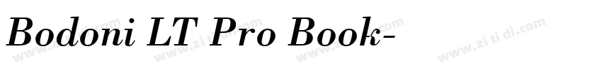 Bodoni LT Pro Book字体转换